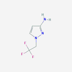 molecular formula C5H6F3N3 B1627597 1-(2,2,2-三氟乙基)-1H-吡唑-3-胺 CAS No. 947179-47-7