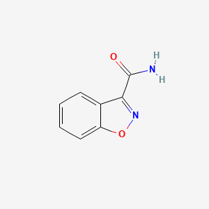 molecular formula C8H6N2O2 B1627600 1,2-苯并噁唑-3-羧酰胺 CAS No. 52046-80-7