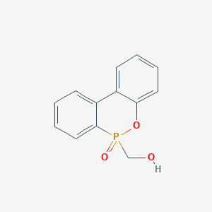 molecular formula C13H11O3P B1627619 9,10-Dihydro-9-oxa-10-phosphaphenanthrene-10-methanol 10-oxide CAS No. 35948-26-6