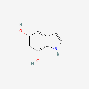 molecular formula C8H7NO2 B1627653 1H-吲哚-5,7-二酚 CAS No. 191331-69-8