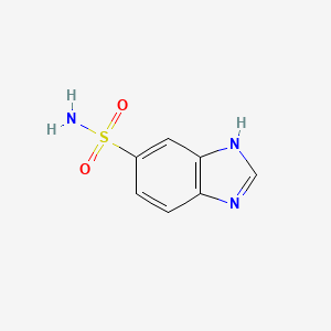 molecular formula C7H7N3O2S B1627663 1H-苯并咪唑-6-磺酰胺 CAS No. 210827-43-3