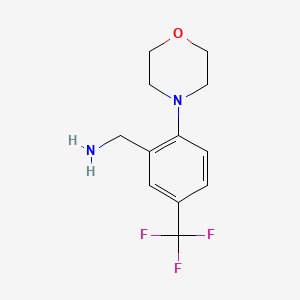 molecular formula C12H15F3N2O B1627665 2-Morpholino-5-(trifluoromethyl)benzylamine CAS No. 892502-14-6