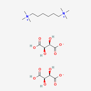molecular formula C20H40N2O12 B1627685 Hexamethonium tartrate CAS No. 2079-78-9