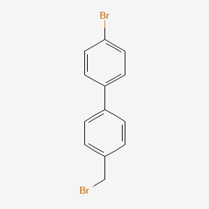 molecular formula C13H10Br2 B1627693 4-Bromo-4'-(bromomethyl)-1,1'-biphenyl CAS No. 50670-57-0