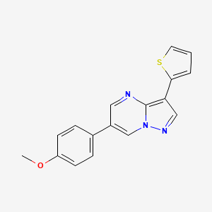 6-(4-Methoxyphenyl)-3-(thiophen-2-yl)pyrazolo[1,5-a]pyrimidine