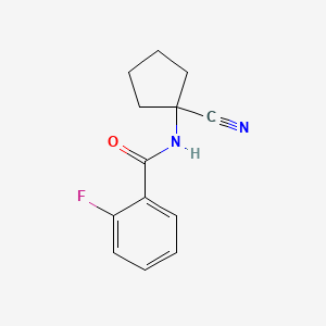 molecular formula C13H13FN2O B1627711 N-(1-cyanocyclopentyl)-2-fluorobenzamide CAS No. 912771-07-4
