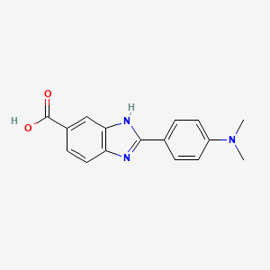 molecular formula C16H15N3O2 B1627714 2-(4-Dimethylaminophenyl)-1h-benzimidazole-5-carboxylic acid CAS No. 904817-05-6