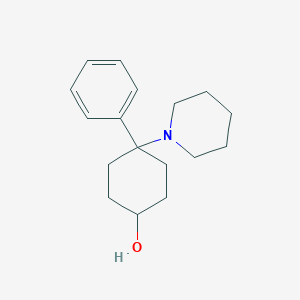 molecular formula C17H25NO B162774 4-苯基-4-哌啶环己醇 CAS No. 78165-07-8