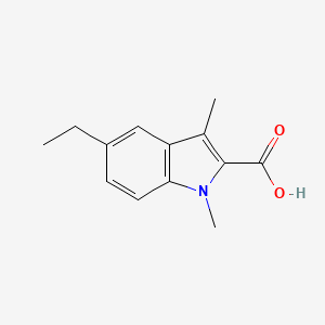 molecular formula C13H15NO2 B1627744 Acide 5-éthyl-1,3-diméthyl-1H-indole-2-carboxylique CAS No. 928707-70-4