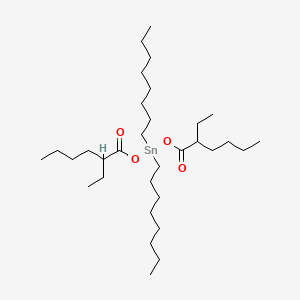 molecular formula C32H64O4Sn B1627747 Bis((2-ethyl-1-oxohexyl)oxy)dioctylstannane CAS No. 24577-34-2