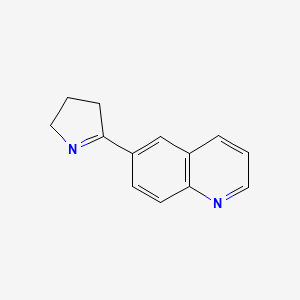 molecular formula C13H12N2 B1627753 6-(3,4-dihydro-2H-pyrrol-5-yl)quinoline CAS No. 847248-44-6