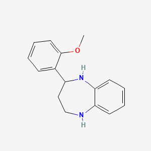 molecular formula C16H18N2O B1627756 2-(2-Methoxyphenyl)-2,3,4,5-tetrahydro-1H-1,5-benzodiazepine CAS No. 904815-69-6