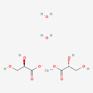 molecular formula C6H14CaO10 B1627760 Glyceric acid calcium dihydrate, D- CAS No. 6000-41-5