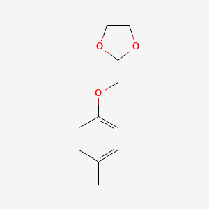 molecular formula C11H14O3 B1627763 2-(4-Methyl-phenoxymethyl)-[1,3]dioxolane CAS No. 850348-72-0