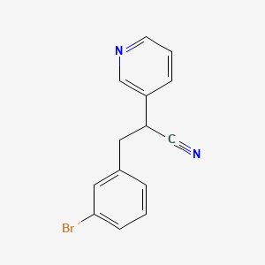 3-(3-Bromo-phenyl)-2-pyridin-3-yl-propionitrile