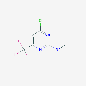 molecular formula C7H7ClF3N3 B1627780 4-Chloro-N,N-dimethyl-6-(trifluoromethyl)pyrimidin-2-amine CAS No. 915924-97-9