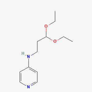 B1627784 N-(3,3-diethoxypropyl)pyridin-4-amine CAS No. 864684-92-4
