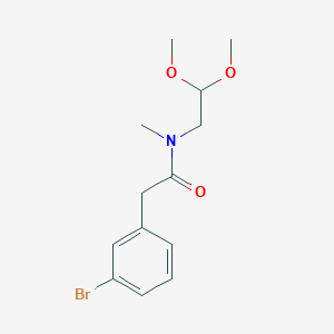 molecular formula C13H18BrNO3 B1627785 2-(3-bromophenyl)-N-(2,2-dimethoxyethyl)-N-methylacetamide CAS No. 850349-40-5