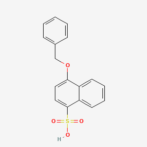 molecular formula C17H14O4S B1627787 4-(Benzyloxy)naphthalene-1-sulfonic acid CAS No. 928236-97-9