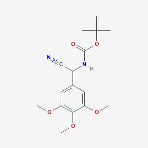 molecular formula C16H22N2O5 B1627798 叔丁基[氰基(3,4,5-三甲氧基苯基)甲基]氨基甲酸酯 CAS No. 904818-28-6