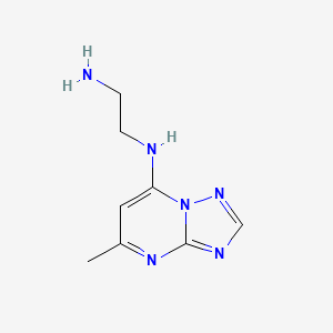 molecular formula C8H12N6 B1627799 N-(2-aminoethyl)-N-(5-methyl[1,2,4]triazolo[1,5-a]pyrimidin-7-yl)amine CAS No. 81528-62-3