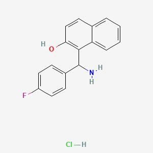 1-[Amino-(4-fluoro-phenyl)-methyl]-naphthalen-2-ol hydrochloride