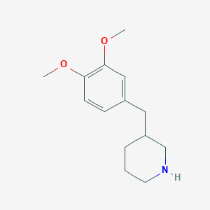molecular formula C14H21NO2 B1627806 3-(3,4-Dimethoxy-benzyl)-piperidine CAS No. 420137-11-7