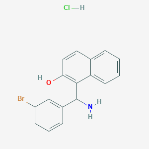 1-(Amino(3-bromophenyl)methyl)naphthalen-2-ol hydrochloride