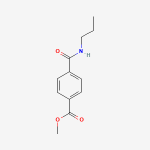 molecular formula C12H15NO3 B1627809 4-(丙基氨基甲酰基)苯甲酸甲酯 CAS No. 216162-45-7