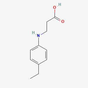 molecular formula C11H15NO2 B1627810 3-(4-Ethylanilino)propanoic acid CAS No. 263896-26-0