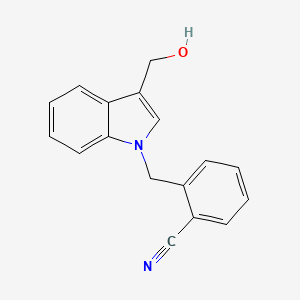 2-{[3-(Hydroxymethyl)-1H-indol-1-yl]methyl}benzonitrile
