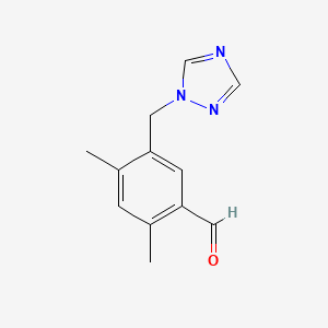 2,4-Dimethyl-5-(1H-1,2,4-triazol-1-ylmethyl)benzaldehyde