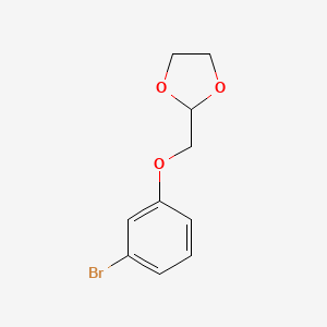 molecular formula C10H11BrO3 B1627819 2-(3-Bromo-phenoxymethyl)-[1,3]dioxolane CAS No. 850348-68-4