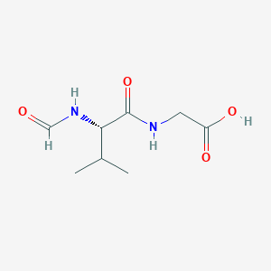 molecular formula C8H14N2O4 B162782 甲酰缬氨酰甘氨酸 CAS No. 1803-57-2