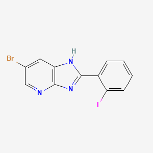 molecular formula C12H7BrIN3 B1627820 6-Bromo-2-(2-iodo-phenyl)-3H-imidazo[4,5-b]pyridine CAS No. 850348-98-0
