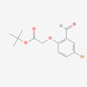 molecular formula C13H15BrO4 B1627821 (4-Bromo-2-formyl-phenoxy)-acetic acid tert-butyl ester CAS No. 850349-10-9
