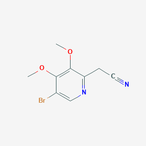 (5-Bromo-3,4-dimethoxypyridin-2-yl)acetonitrile