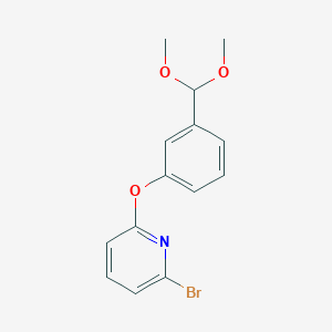 molecular formula C14H14BrNO3 B1627826 2-Bromo-6-(3-(dimethoxymethyl)phenoxy)pyridine CAS No. 850349-88-1
