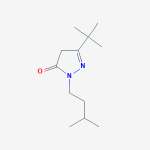 molecular formula C12H22N2O B1627827 3-tert-Butyl-1-isopentyl-1H-pyrazol-5(4H)-one CAS No. 864685-45-0