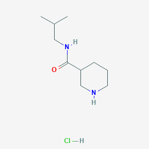 molecular formula C10H21ClN2O B1627830 N-异丁基哌啶-3-甲酰胺盐酸盐 CAS No. 937725-08-1
