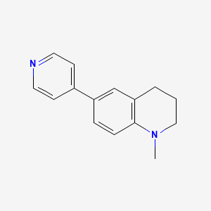 molecular formula C15H16N2 B1627833 1-Methyl-6-(4-pyridinyl)-1,2,3,4-tetrahydroquinoline CAS No. 6516-95-6