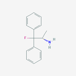 molecular formula C15H16FN B1627844 (S)-1,1-Diphenyl-1-fluoro-2-aminopropane CAS No. 290351-99-4