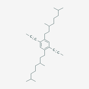 molecular formula C32H50 B1627850 1,4-Bis(3,7-dimethyloctyl)-2,5-di(prop-1-yn-1-yl)benzene CAS No. 211809-70-0