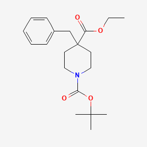 molecular formula C20H29NO4 B1627853 1-叔丁基-4-乙基-4-苄基哌啶-1,4-二羧酸酯 CAS No. 167263-10-7