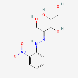 molecular formula C11H15N3O6 B1627855 D-Ribulose o-nitrophenylhydrazone CAS No. 6155-41-5