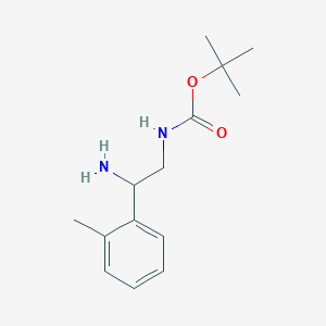 molecular formula C14H22N2O2 B1627865 tert-Butyl [2-amino-2-(2-methylphenyl)ethyl]carbamate CAS No. 939760-45-9