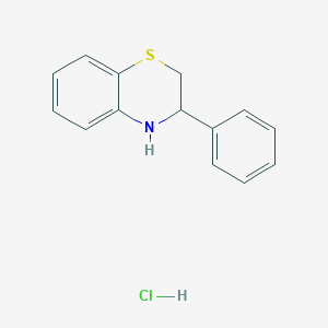 molecular formula C14H14ClNS B1627867 3-phenyl-3,4-dihydro-2H-1,4-benzothiazine hydrochloride CAS No. 24033-90-7