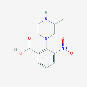 2-(3-Methylpiperazin-1-yl)-3-nitrobenzoic acid