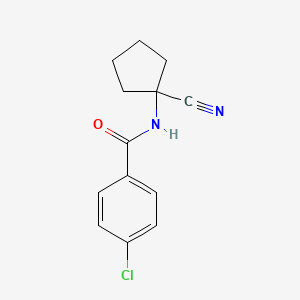 4-Chloro-N-(1-cyano-cyclopentyl)-benzamide