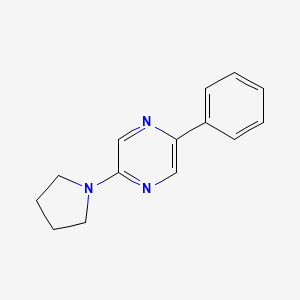 2-Phenyl-5-pyrrolidin-1-yl-pyrazine